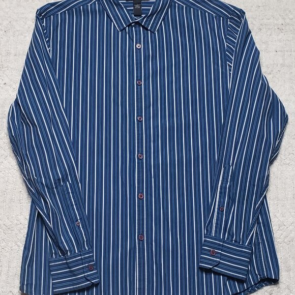 INC International Concepts Long Sleeve Button Down Shirt Size L - Picture 1 of 9